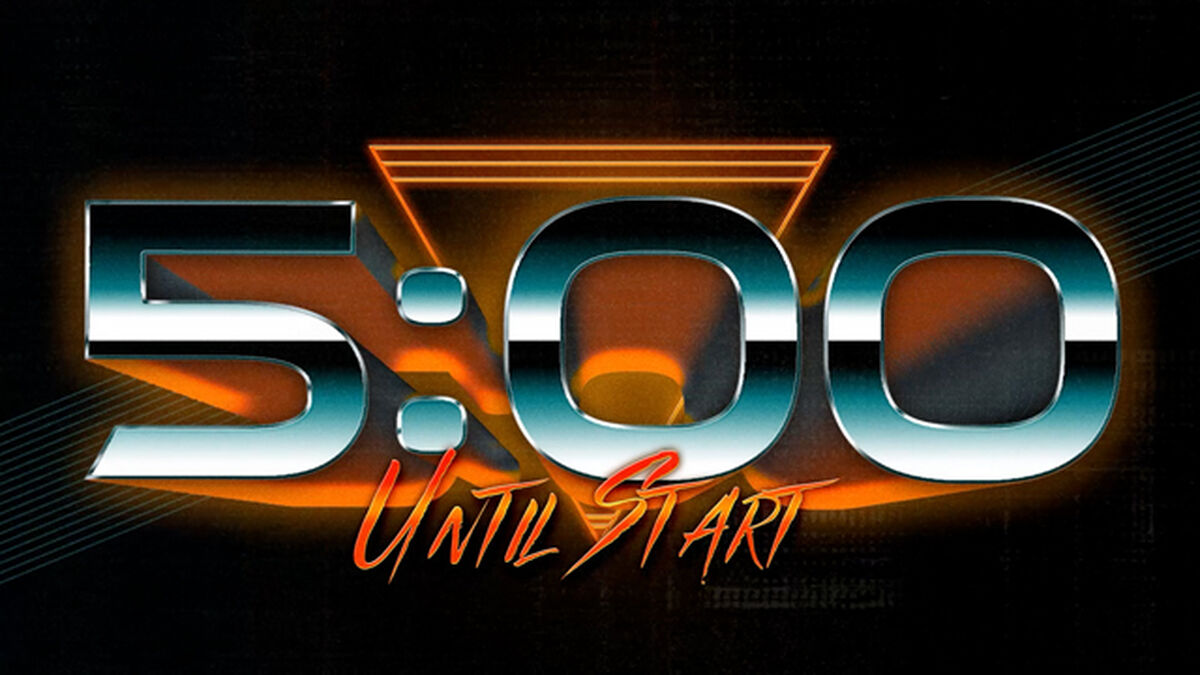 80's Orange Retro Countdown image number null